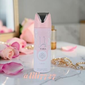 Lattafa Yara Perfume Body Spray Large 200ml Pink And Silver- New
